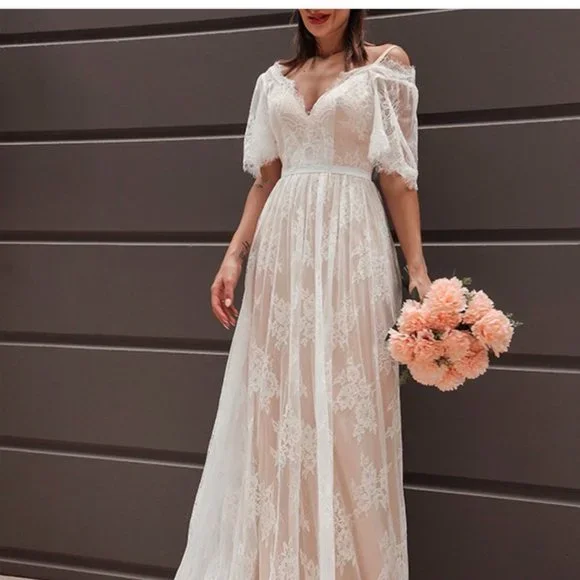 Hebeos Wedding Dress/Gown | Dresses | Aline Wedding Dress Hebeos New Wtags  Size 618 Xl | Poshmark